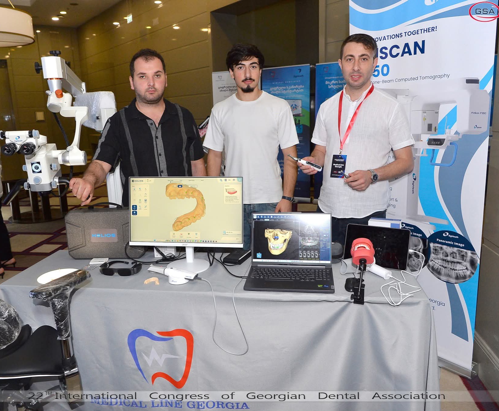 Helios სკანერი, Acuvision მიკროსკოპი და FinScan F350 დემონსტრაცია