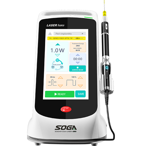 SOGA I LASER I PLUS handpiece და power adjustment